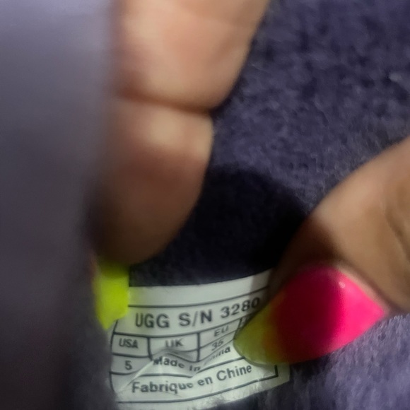 Girls purple Bailey Bow UGGs size US 5 - Picture 6 of 14